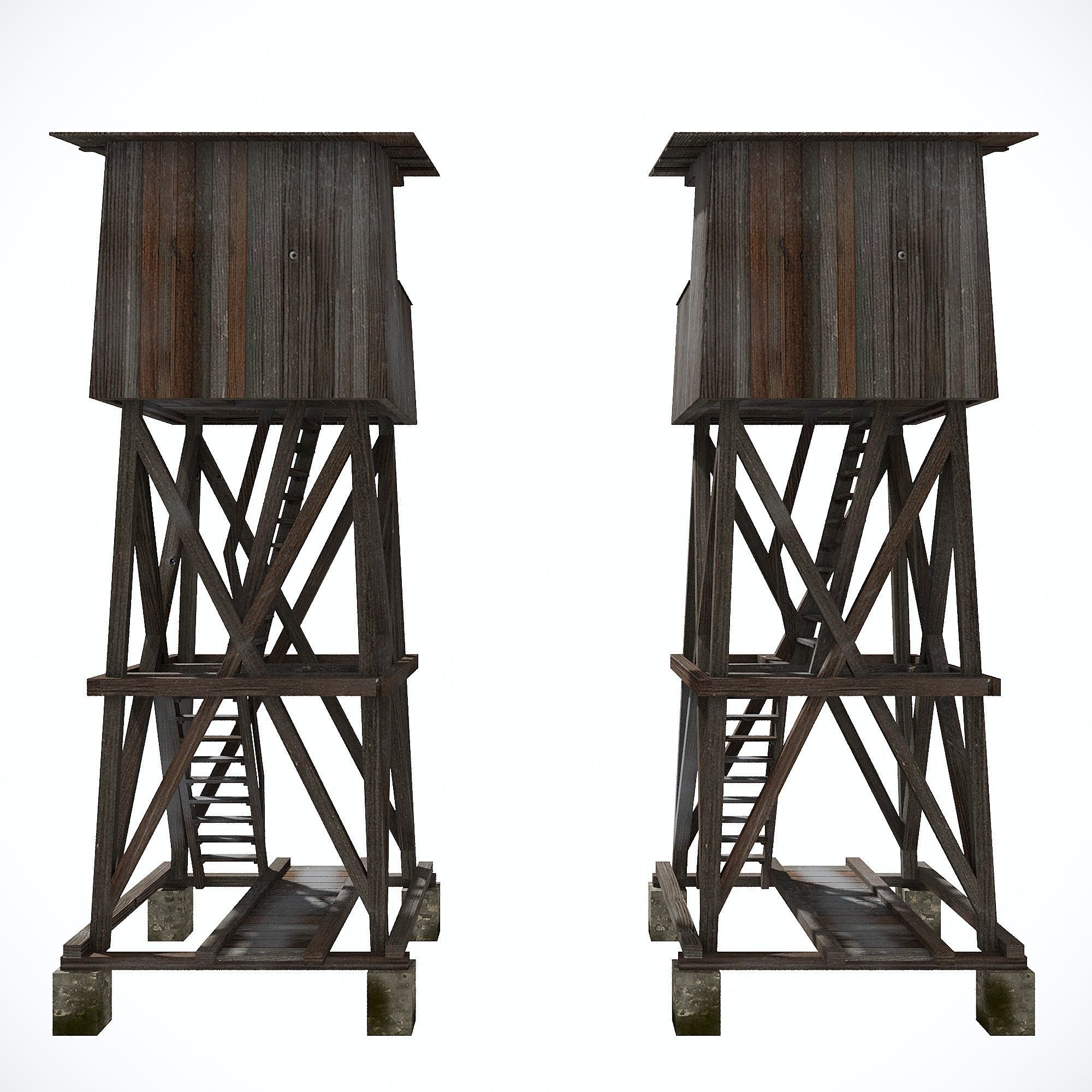 Military Watchtower Pack Low-poly 3D model Low-poly 3D model_18