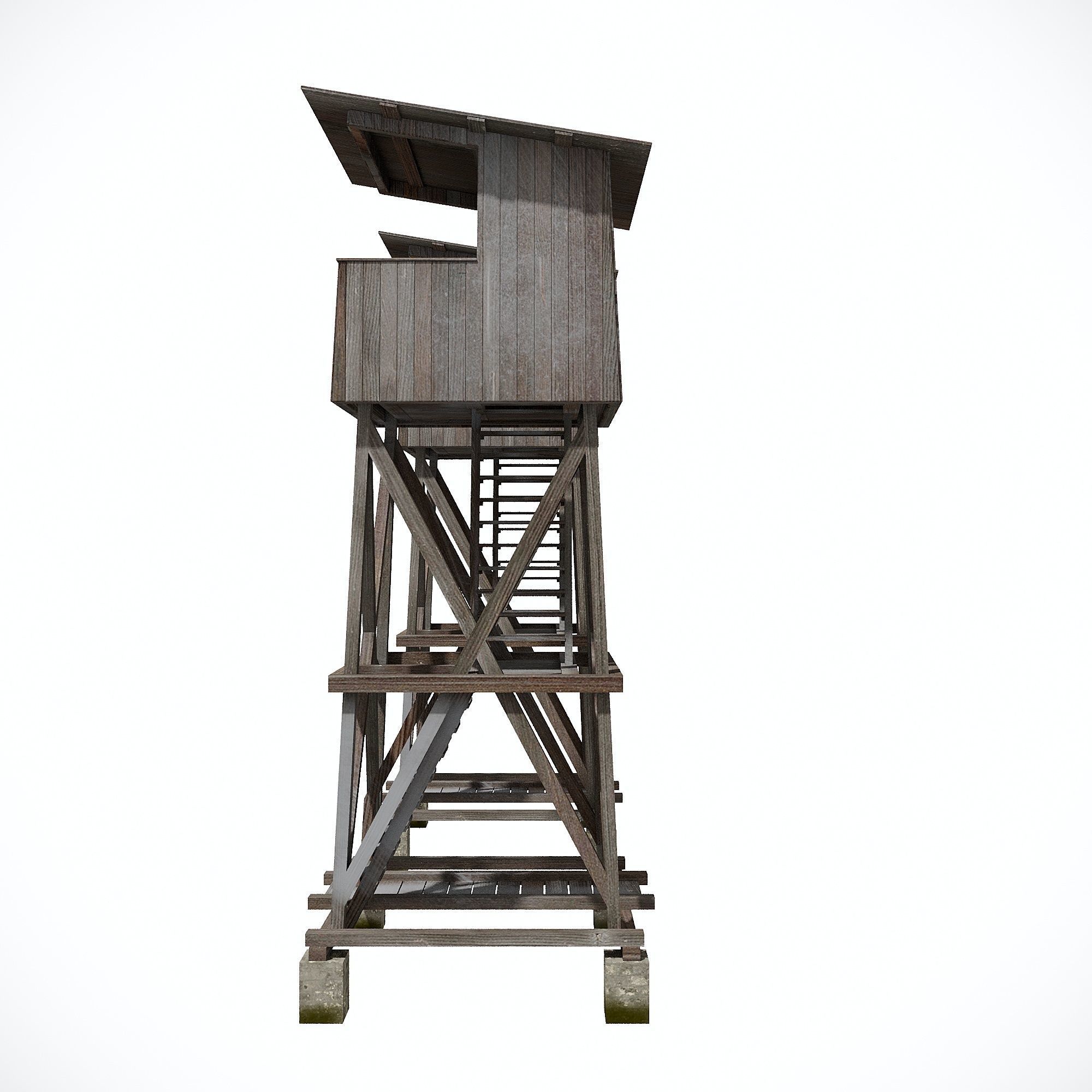 Military Watchtower Pack Low-poly 3D model Low-poly 3D model_16