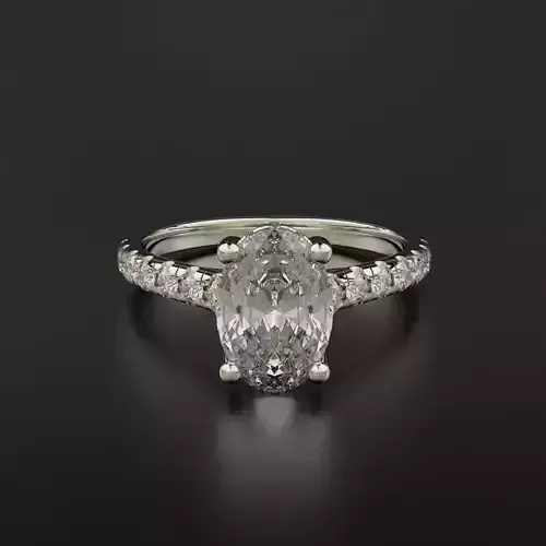 Oval Engagement Ring 