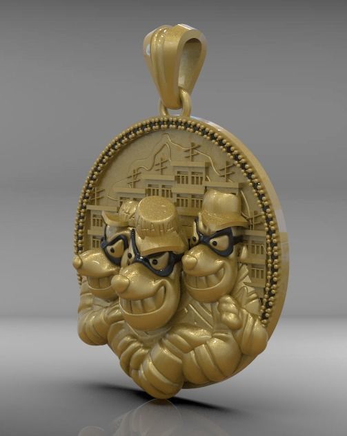 The Beagle Boys 3D print model_3