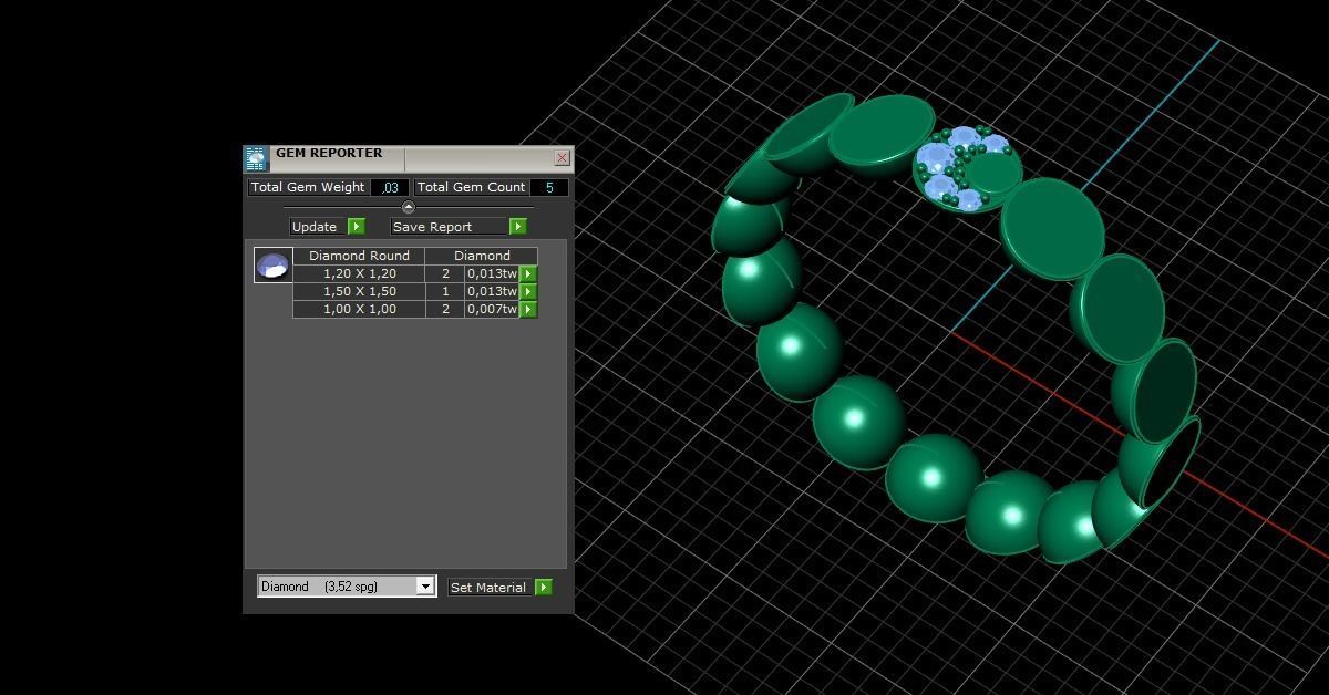 Ring  Luce Style 3D print model_3