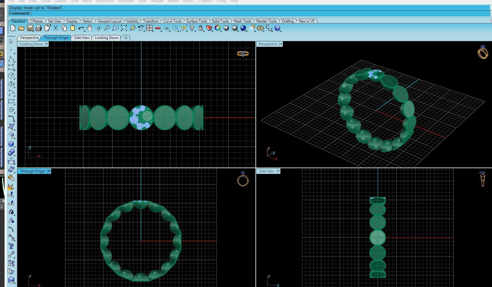 Ring  Luce Style 3D print model_6
