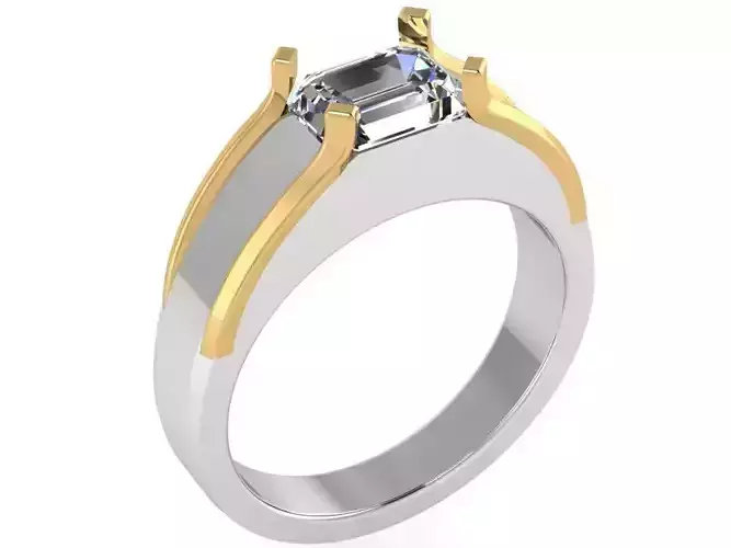 Fashion ring with Diamond Stone 2532 3D print model