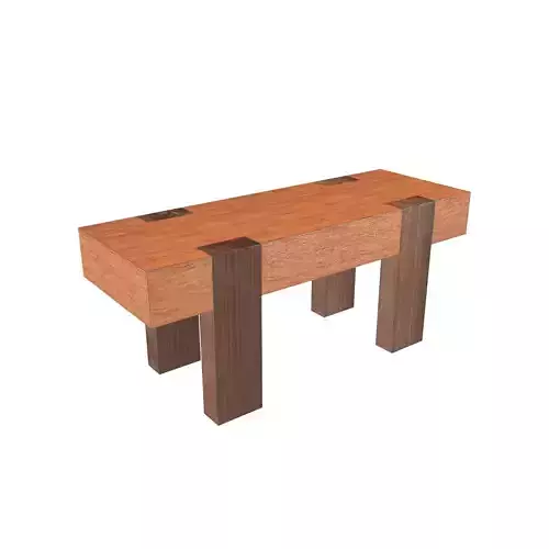 Modern Outdoor Bench v1 001