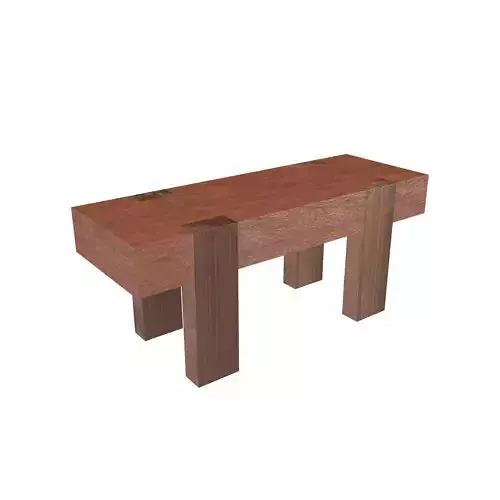 Modern Outdoor Bench v1 002