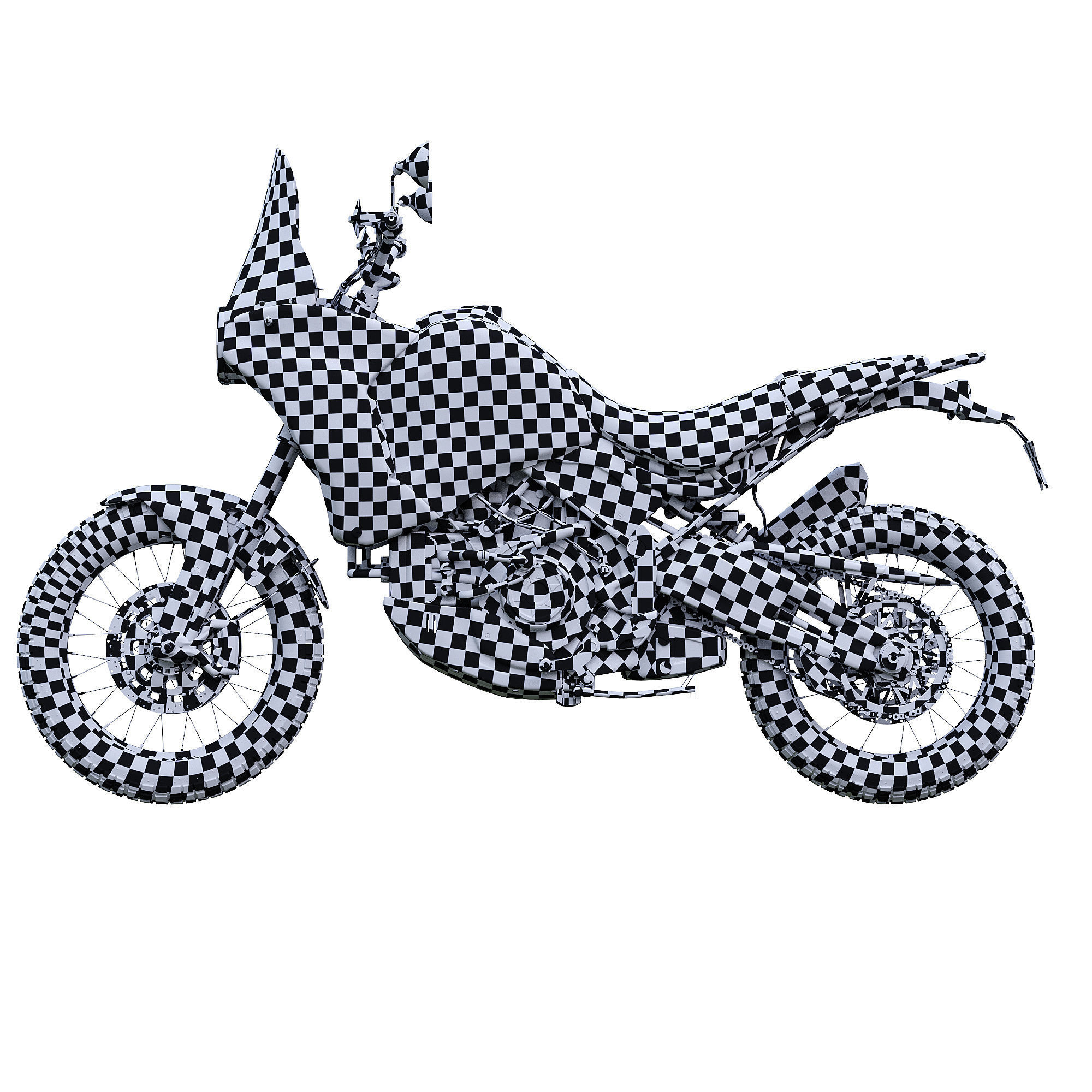 Dugatti motorcycle 3D model_6