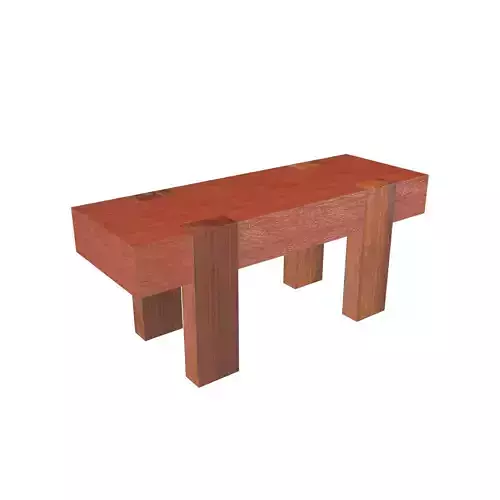 Modern Outdoor Bench v1 003