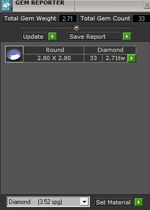 3-Row Diamond ring 2536 3D print model 3D print model_8