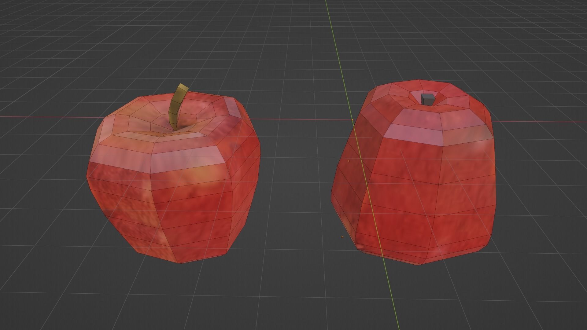 pack of low poly fruits 3D model_4