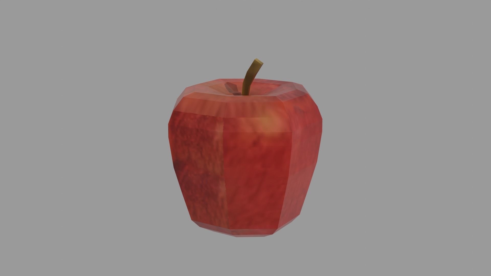 pack of low poly fruits 3D model_1