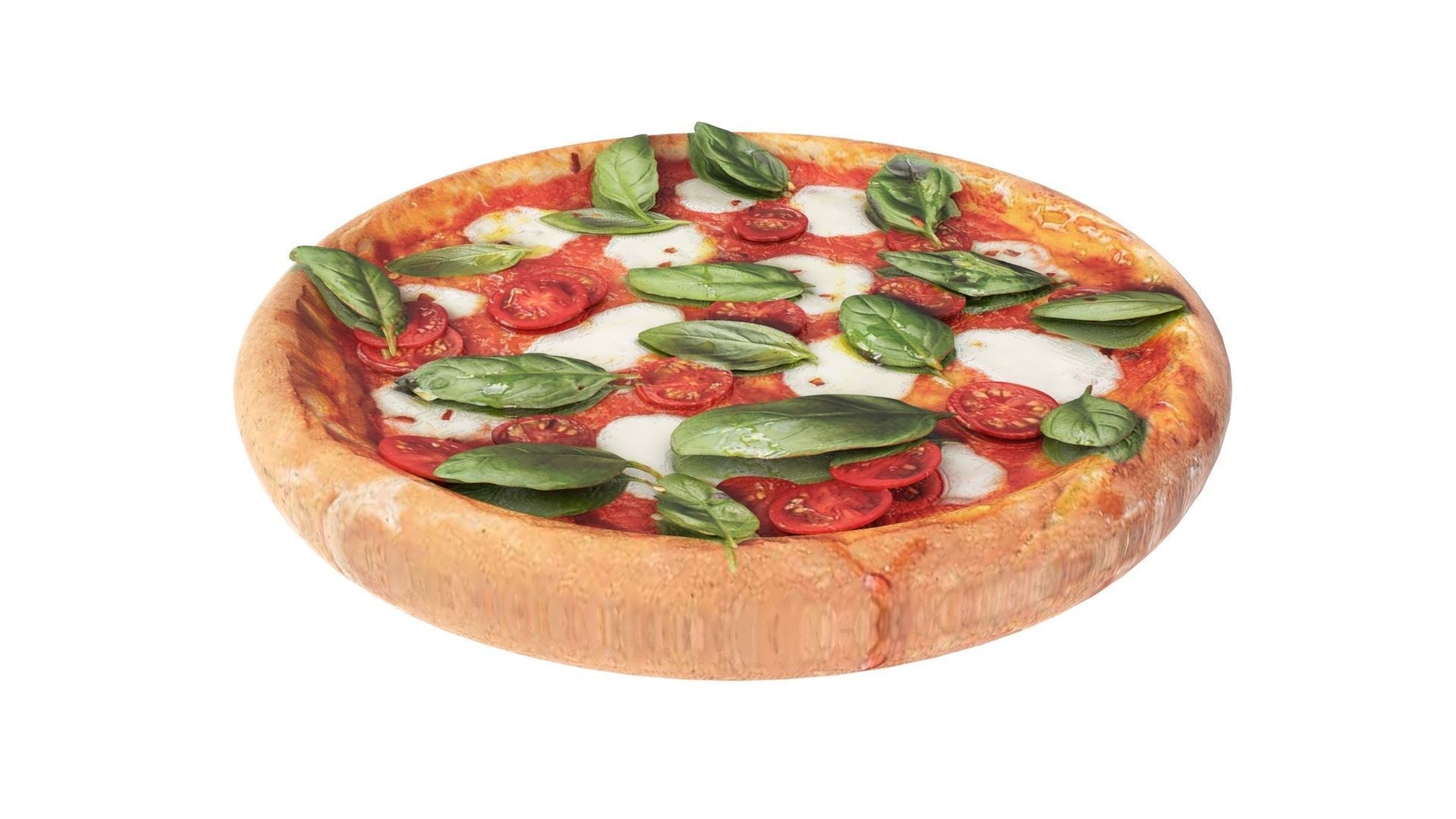 Margherita Pizza 3D model_8