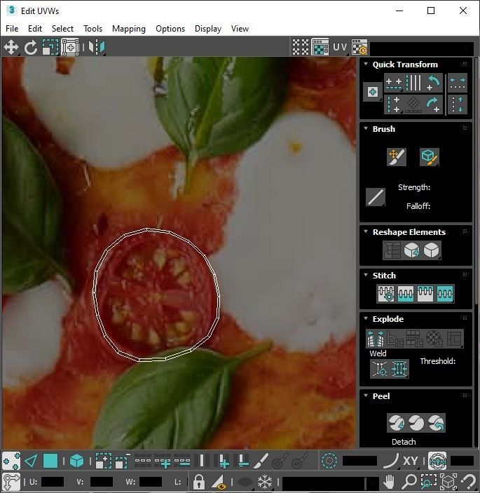 Margherita Pizza 3D model_21