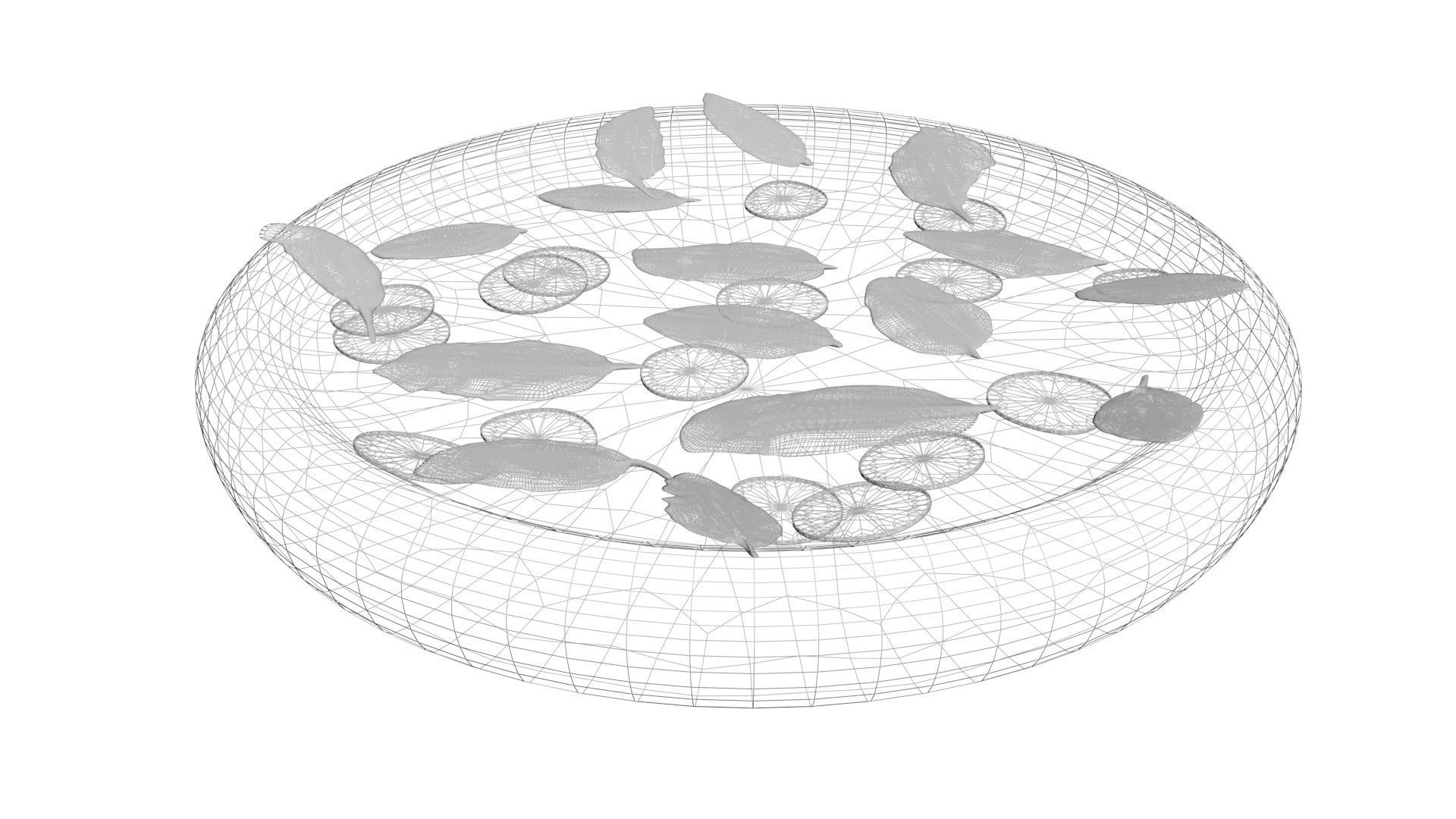 Margherita Pizza 3D model_14