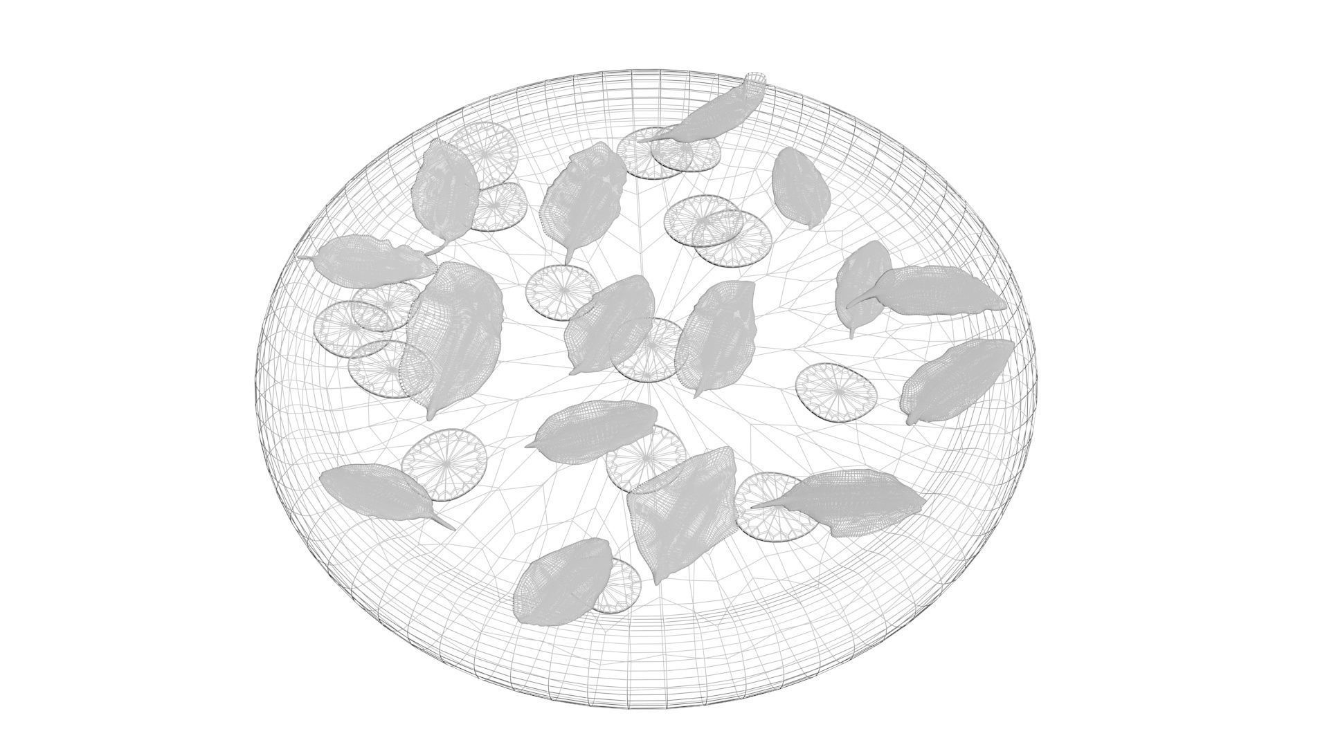 Margherita Pizza 3D model_15