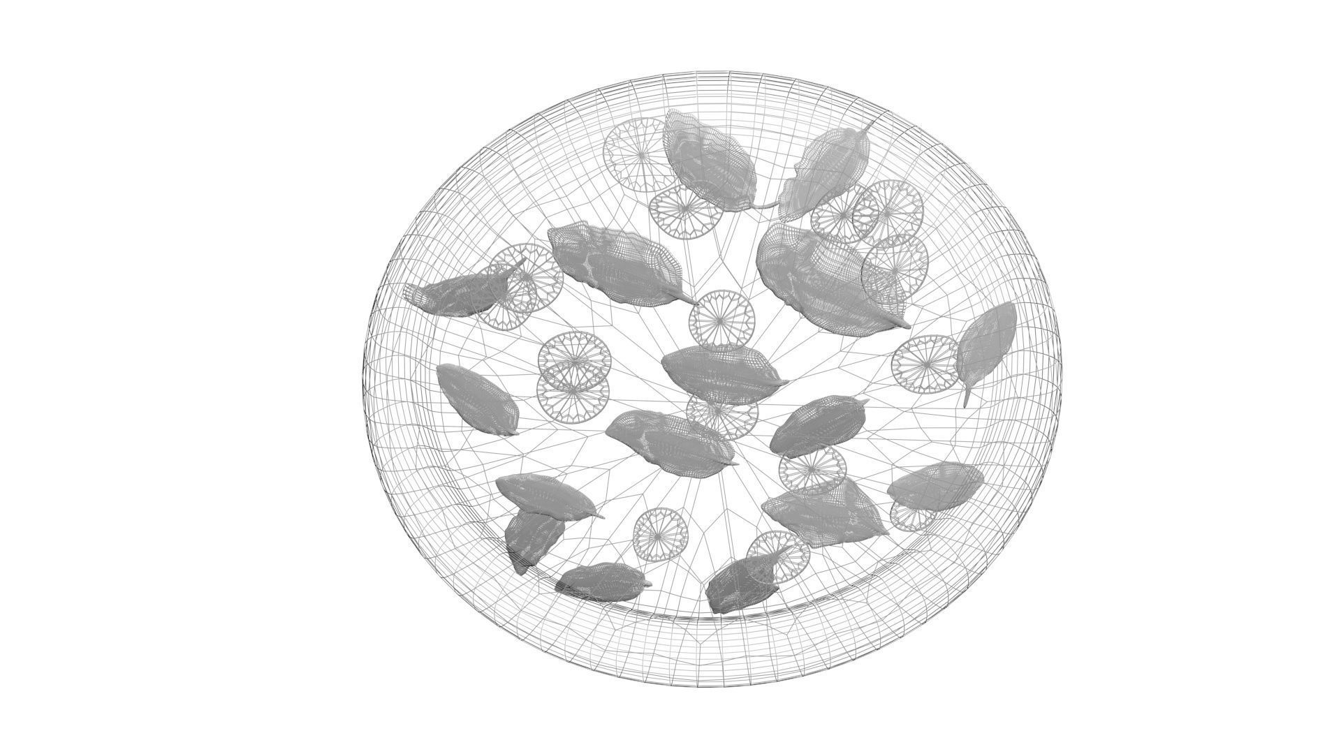 Margherita Pizza 3D model_16