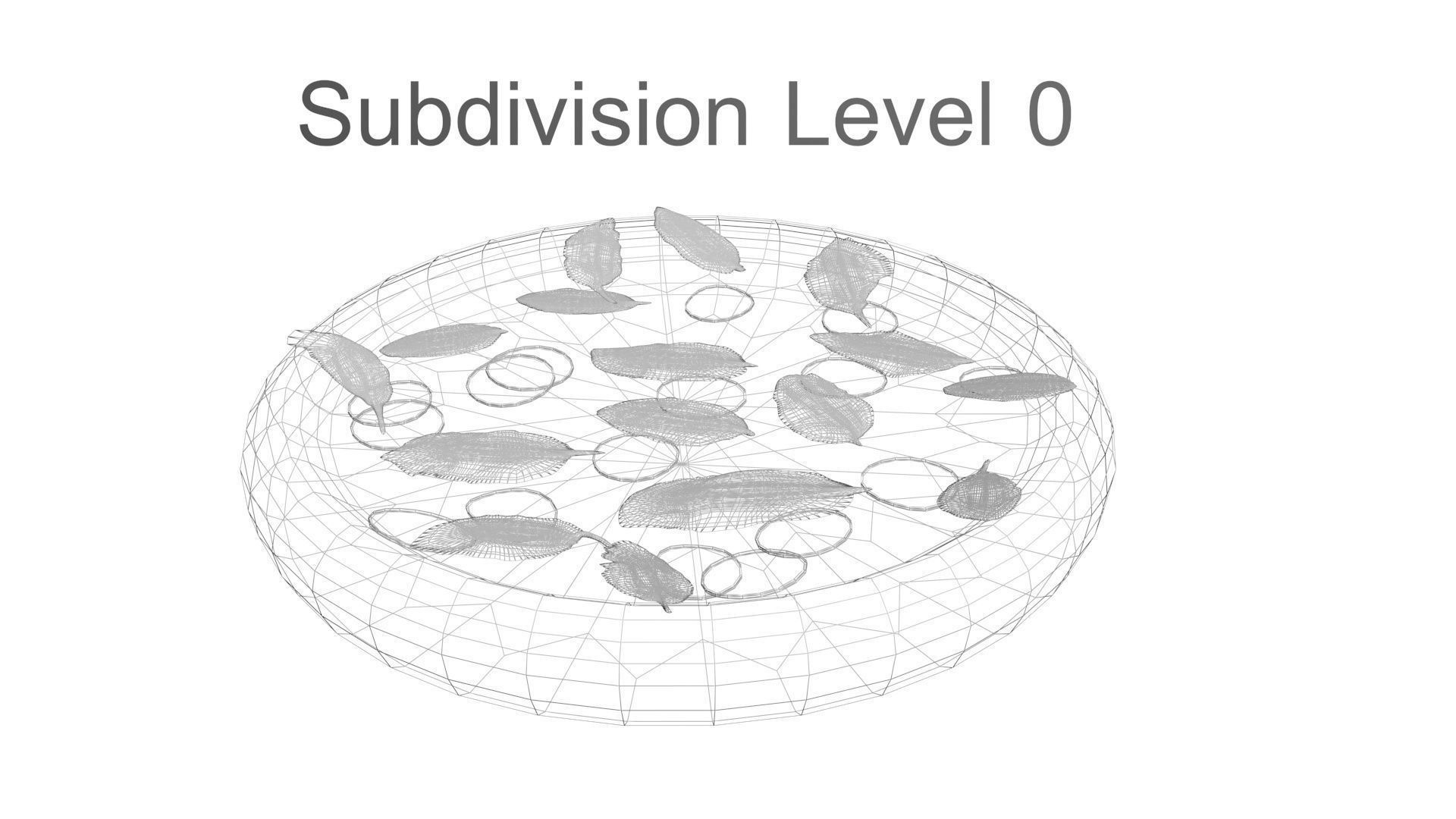 Margherita Pizza 3D model_19