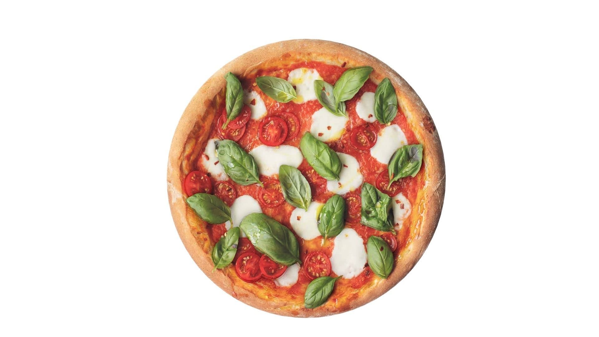 Margherita Pizza 3D model_13