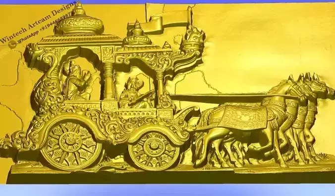 MahaBharath 3D Geetha Upadhesh Scanned Design