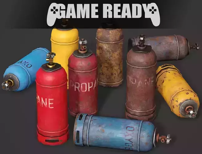 Gas Balloon - PBR Low Poly