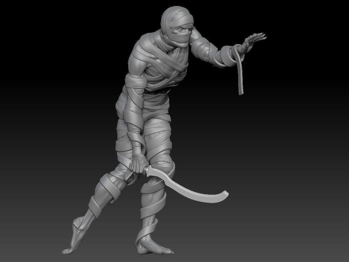 MUMMY HALLOWEEN 4 3D print model_4