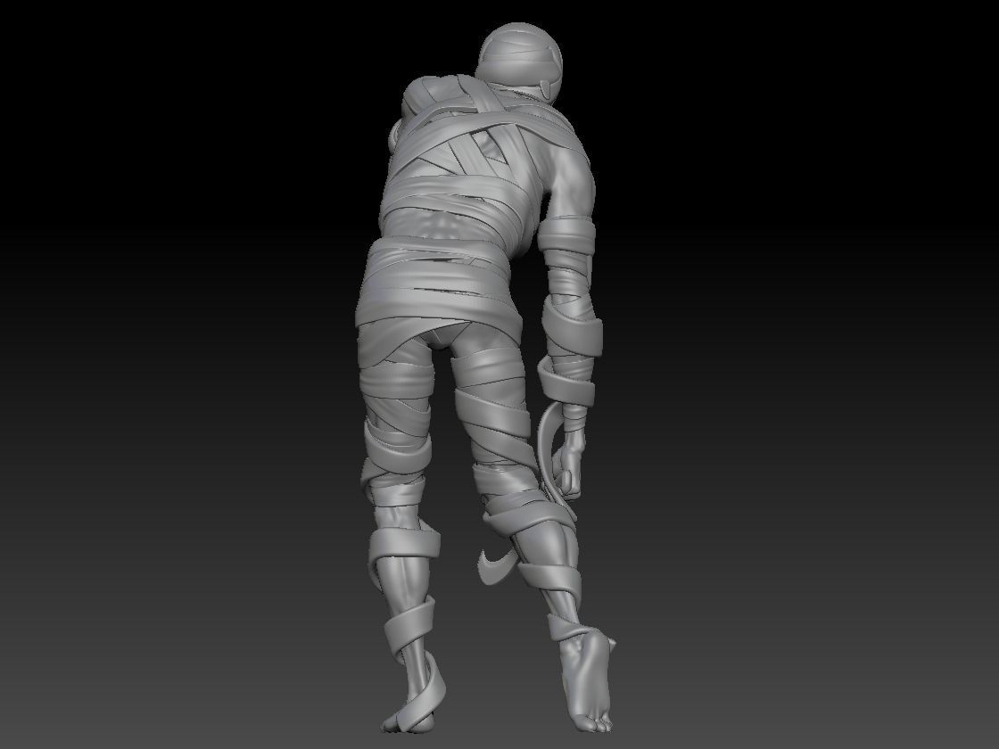 MUMMY HALLOWEEN 4 3D print model_2