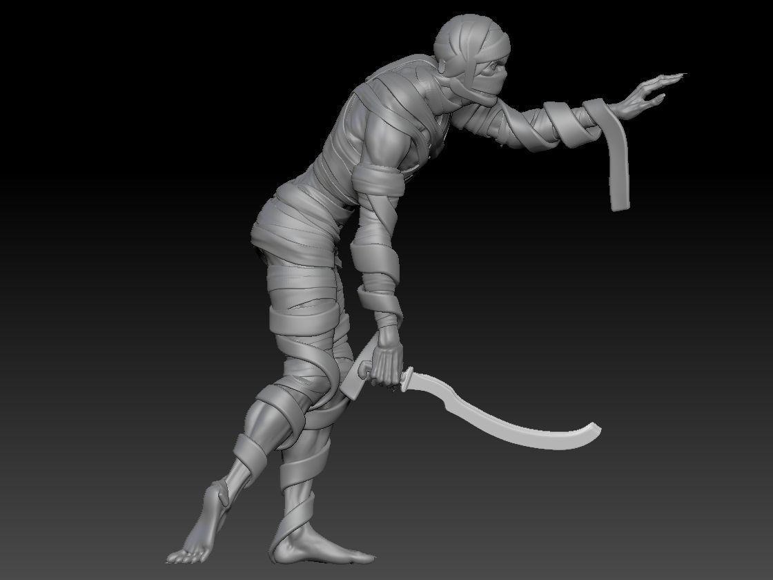 MUMMY HALLOWEEN 4 3D print model_3