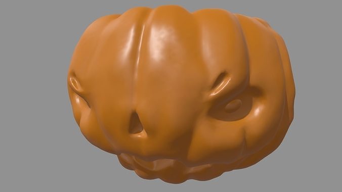 Halloween Pumpkin Low-poly 3D model