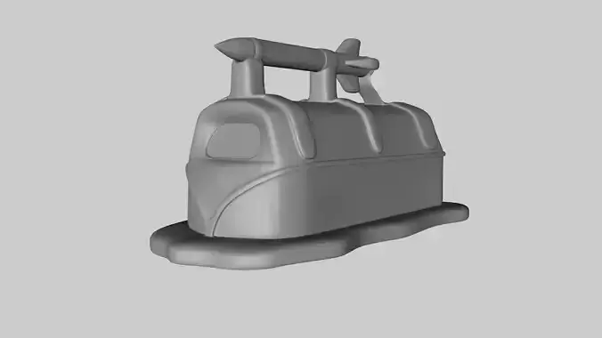 Armed SciFi VW Van 3D model