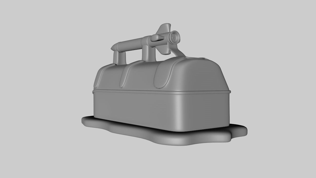 Armed SciFi VW Van 3D model_1