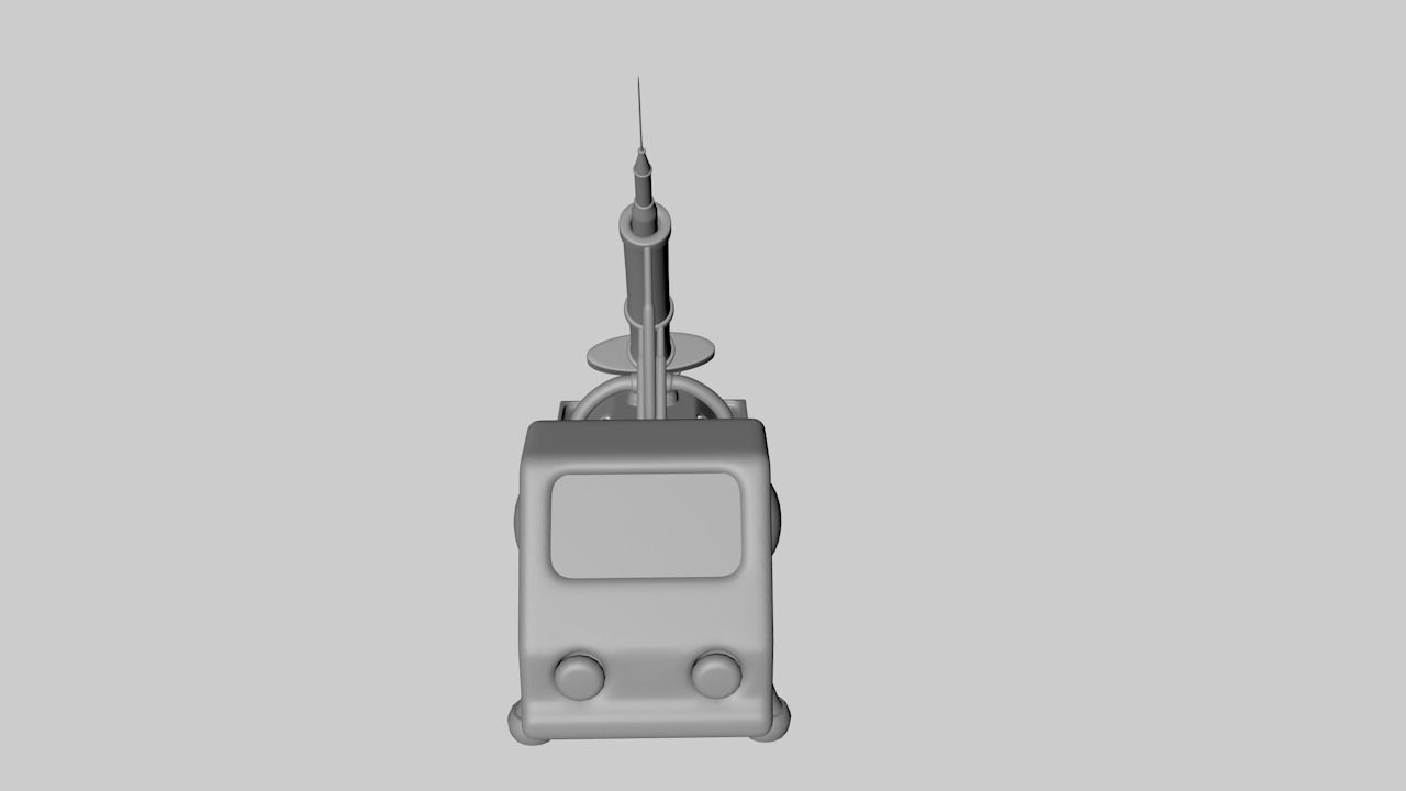 Vaccine Launcher Truck 3D model_3