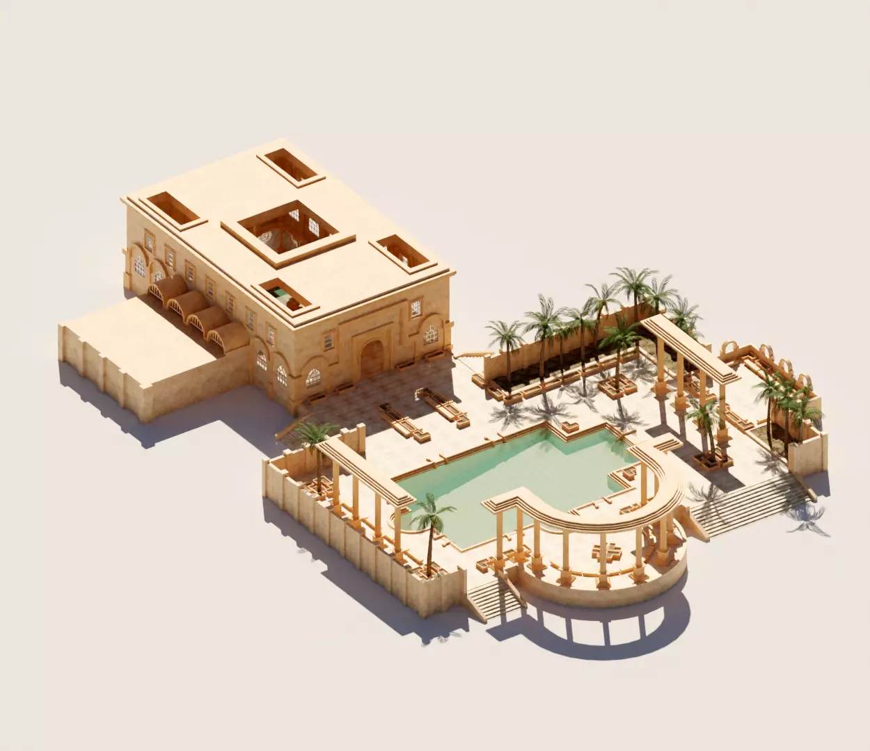 ancient bath 3D model_0