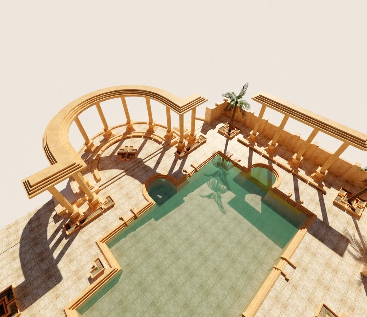 ancient bath 3D model_7