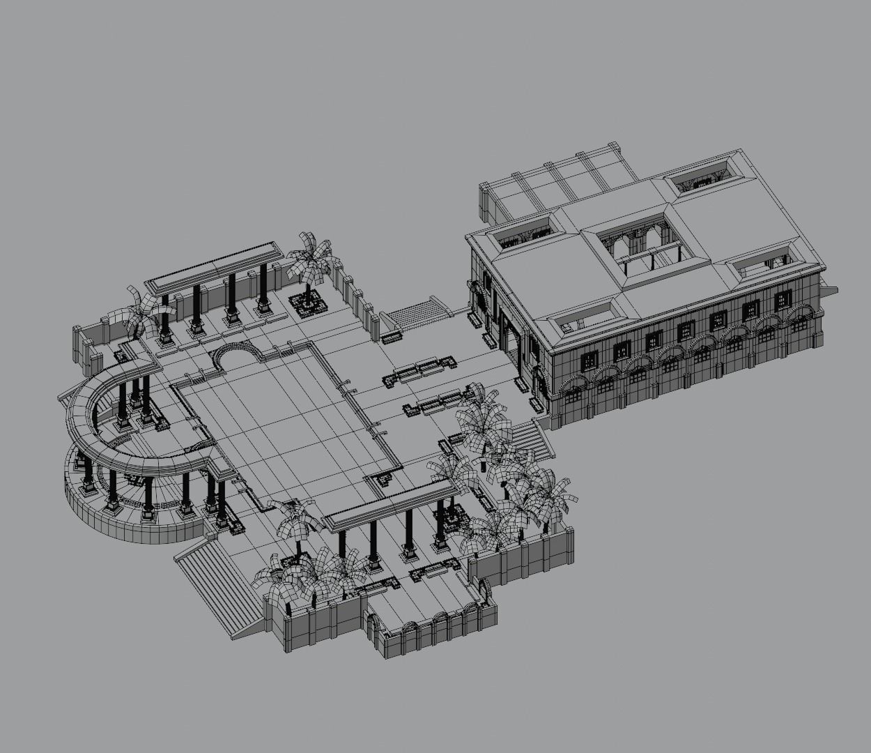 ancient bath 3D model_16