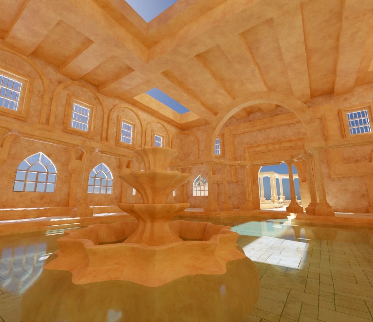 ancient bath 3D model_12