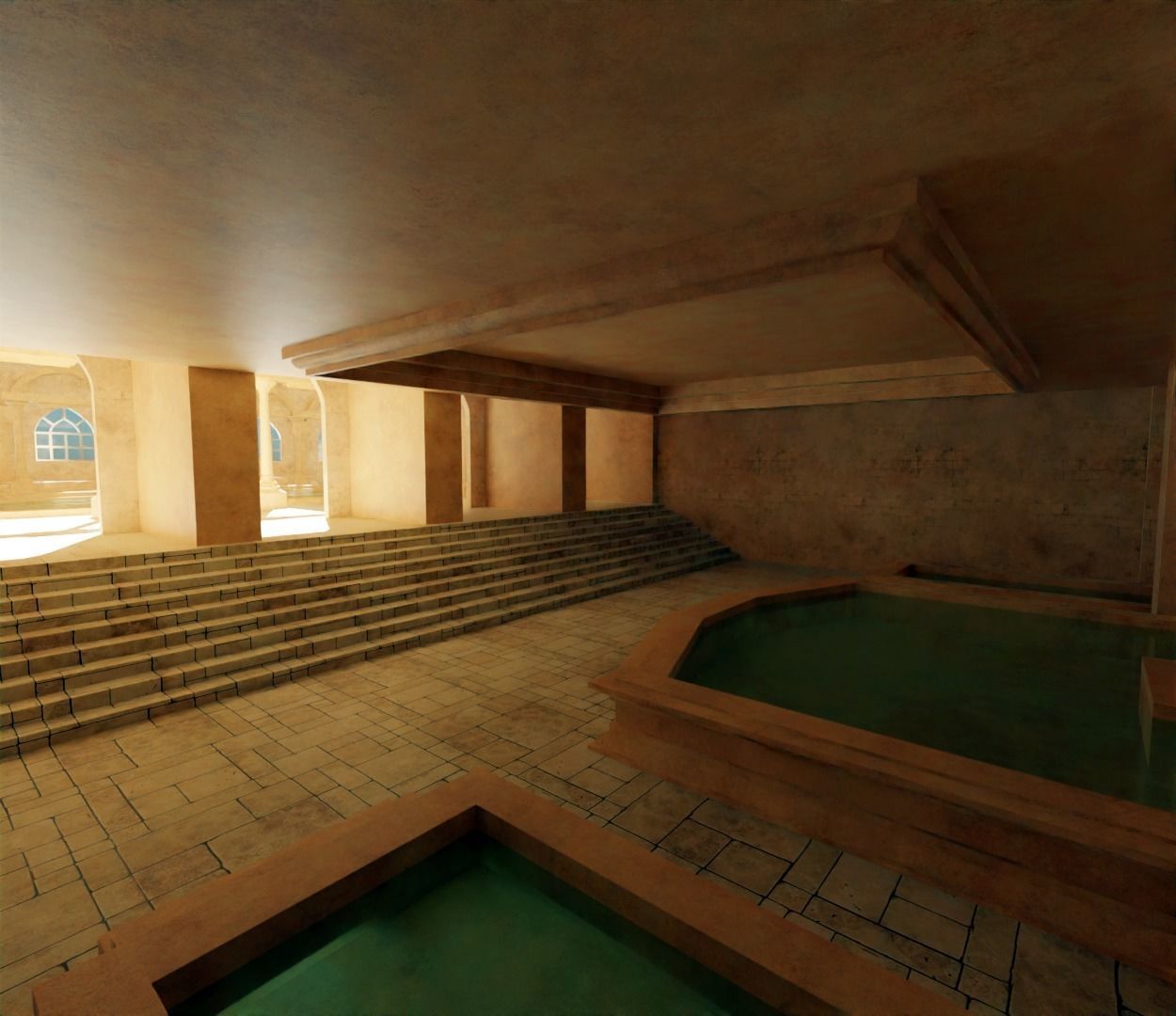 ancient bath 3D model_13