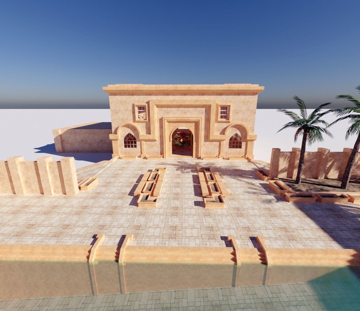 ancient bath 3D model_9