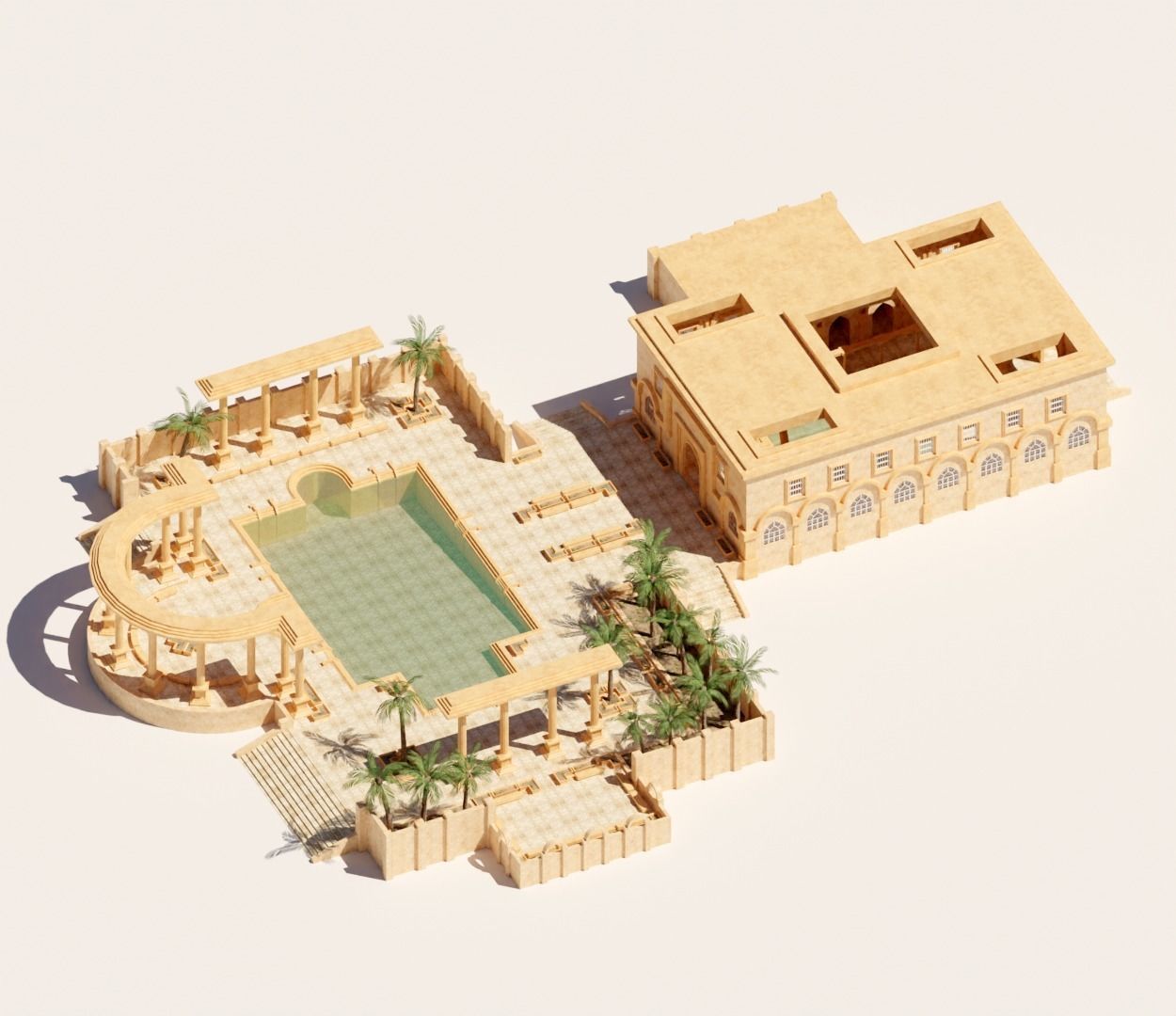 ancient bath 3D model_1