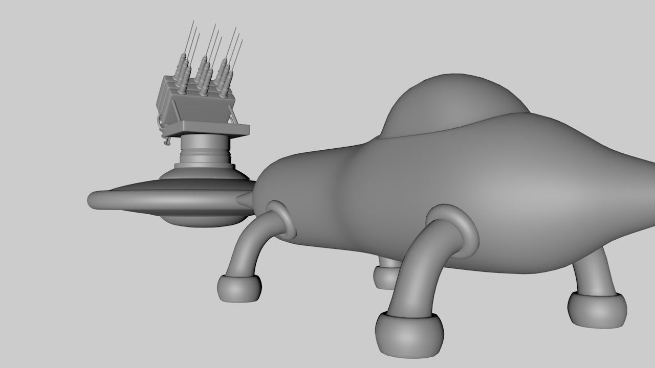Scifi Vaccine Launcher 3D model_4