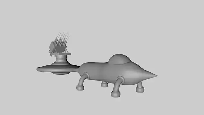 Scifi Vaccine Launcher 3D model