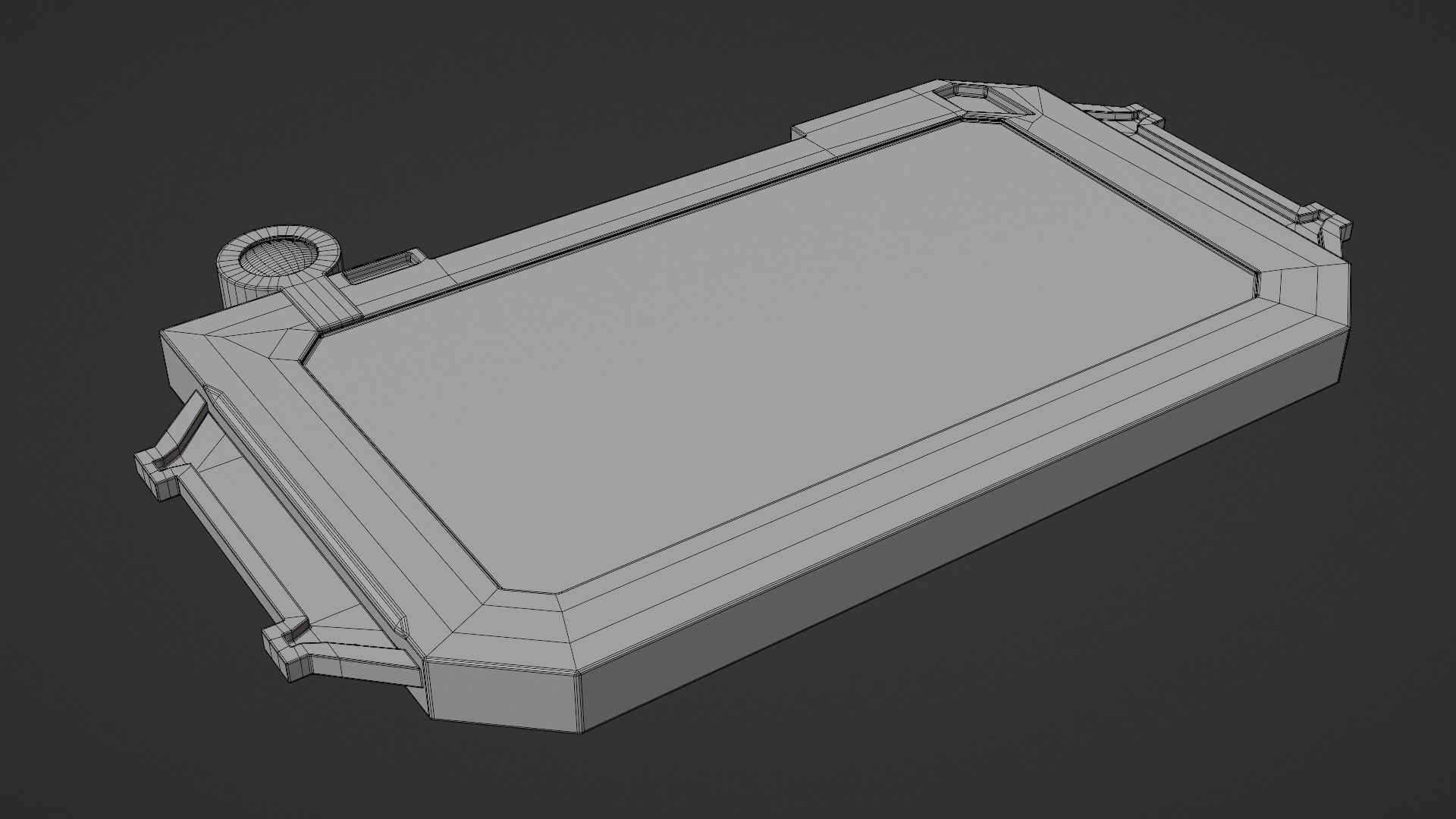 TP-14S78 futuristic tablet Low-poly 3D model_8