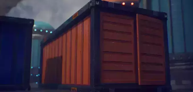 PBR Sci-fi container