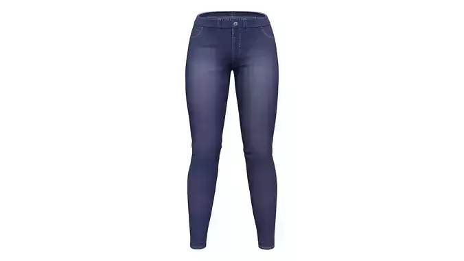 Dark Navy Denim Pants