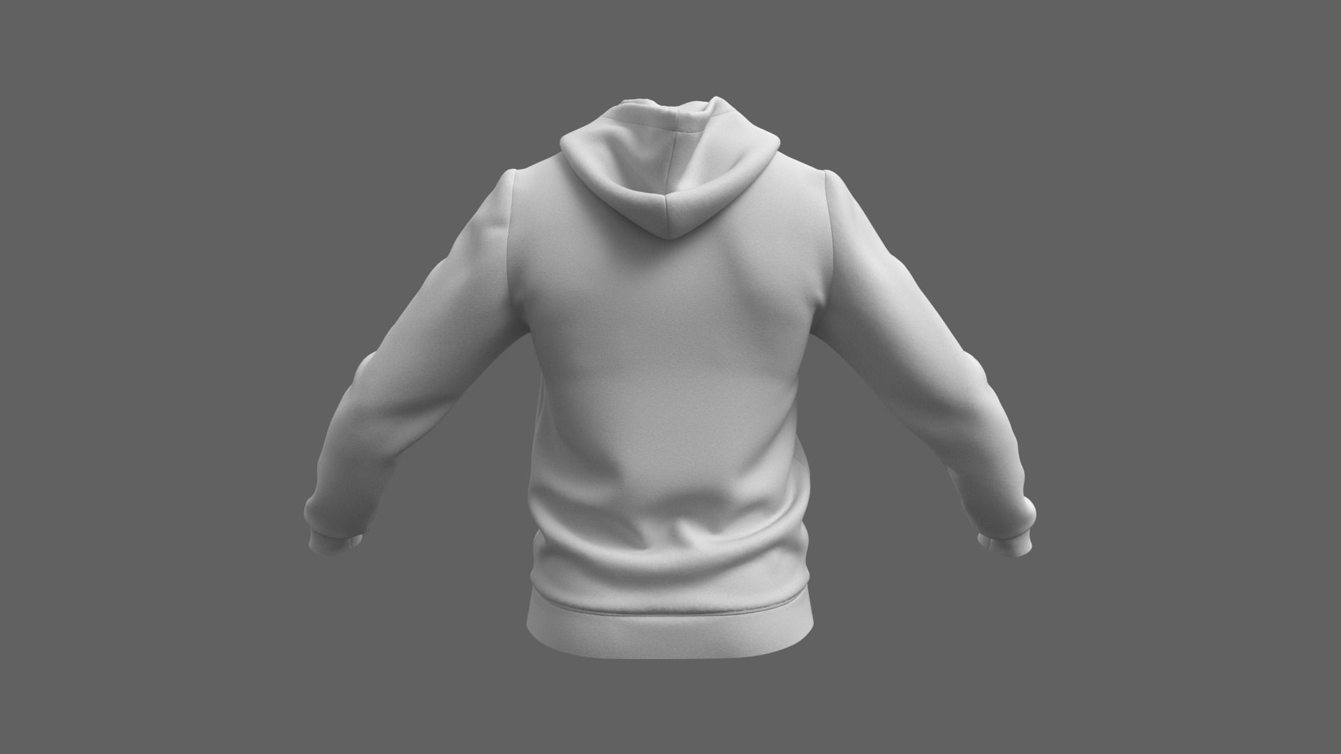 Hoodie - Marvelous Designer 3D model_9