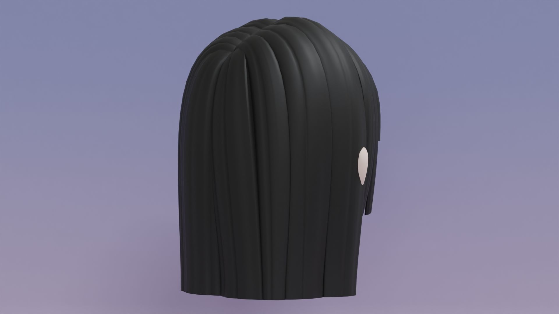 Chibi Female Hair Style 15 3D model_5