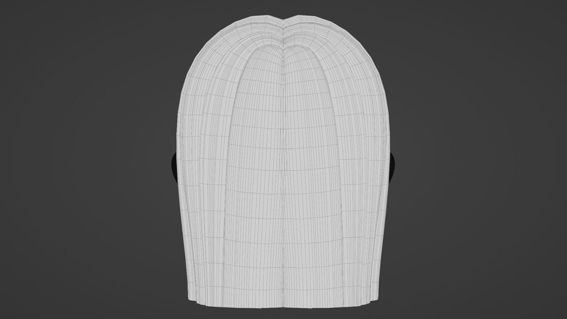 Chibi Female Hair Style 15 3D model_14