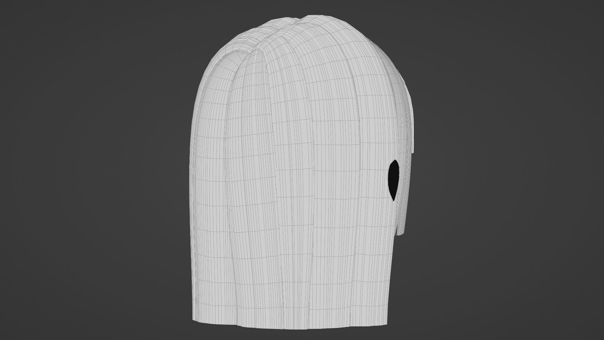 Chibi Female Hair Style 15 3D model_13