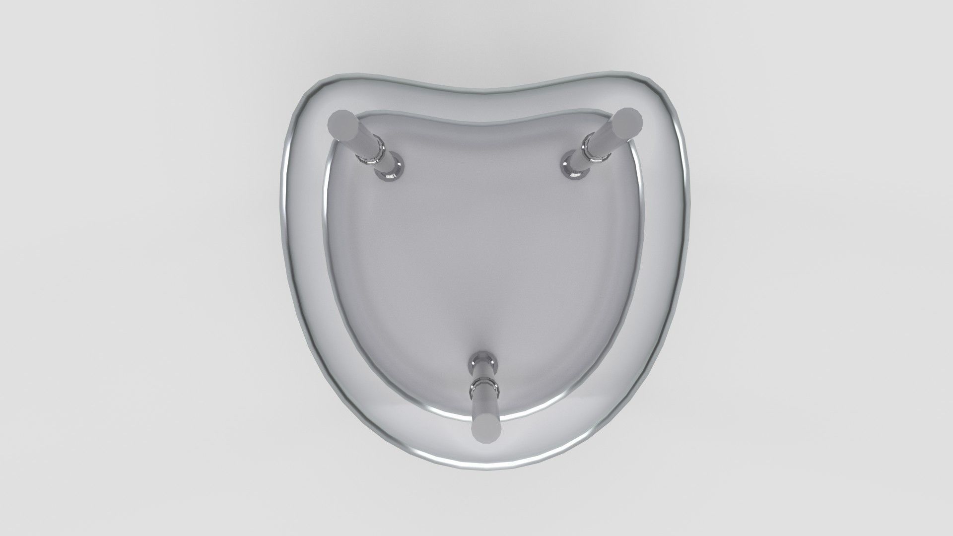 Glass table  Free 3D model_3