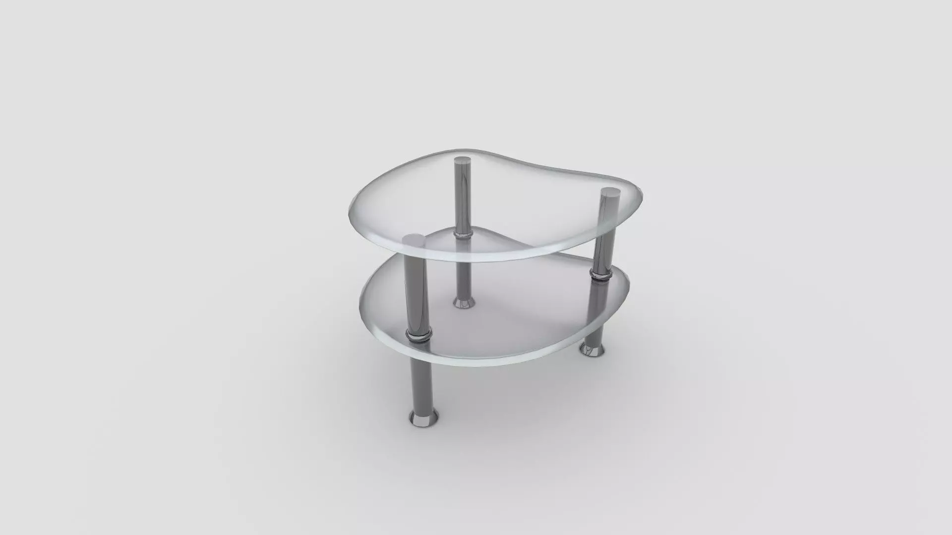 Glass table  Free 3D model_0