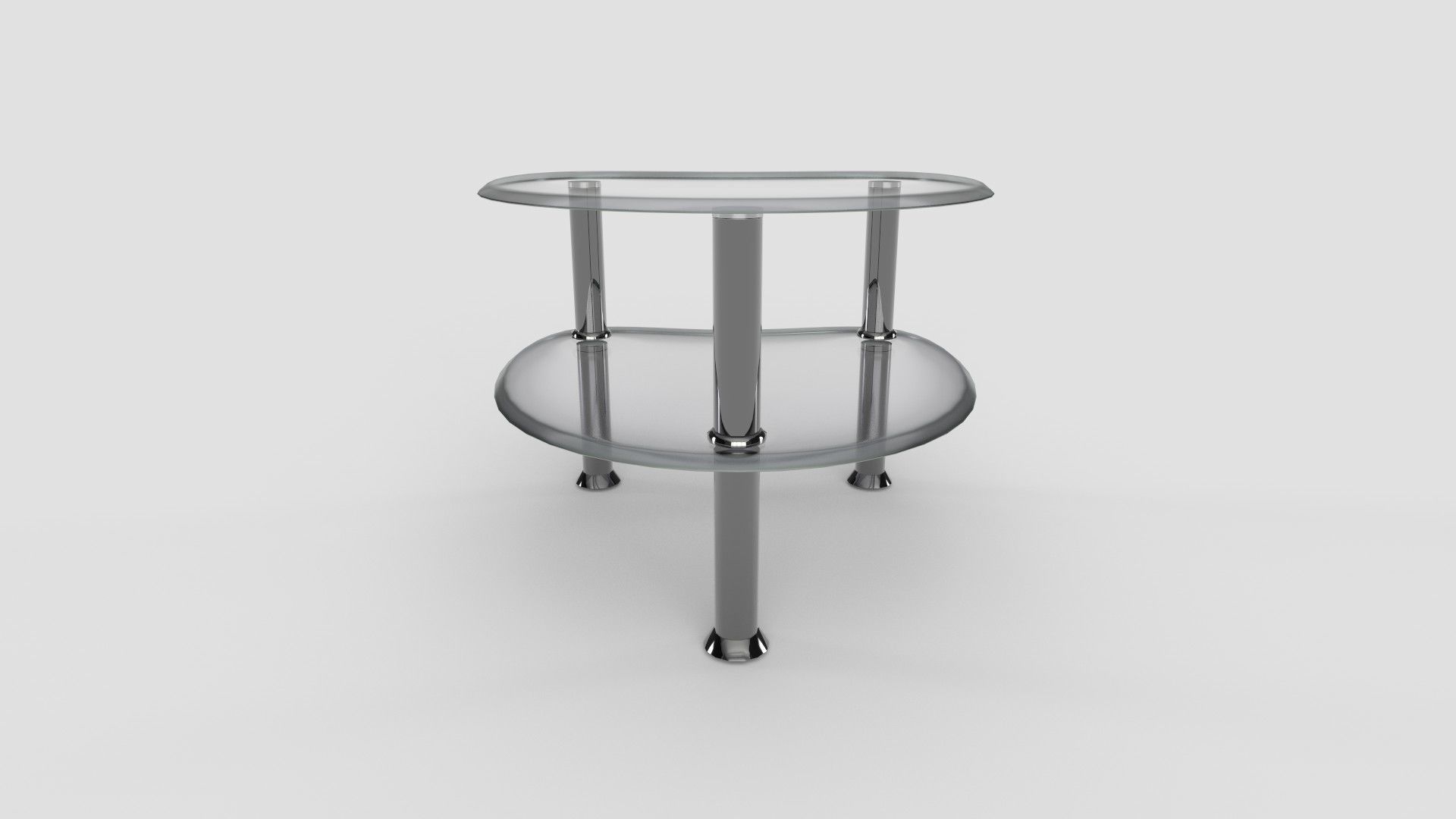 Glass table  Free 3D model_2
