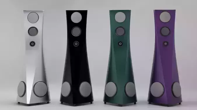 Home Audio Tower System 3D model